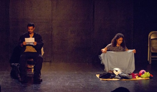 Joshua Rivera & Tahirah Stanley performance of 'Waiting for Lefty' by Clifford Odets. At The Lee Strasberg Institute Scene Night with Anna Strasberg 11/2014