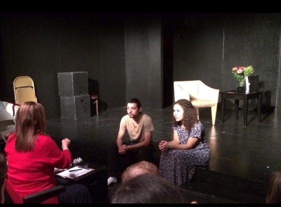 Joshua Rivera & Tahirah Stanley Q&A with Anna Strasberg at Scene Night. The Marilyn Monroe Theatre 11/2014.