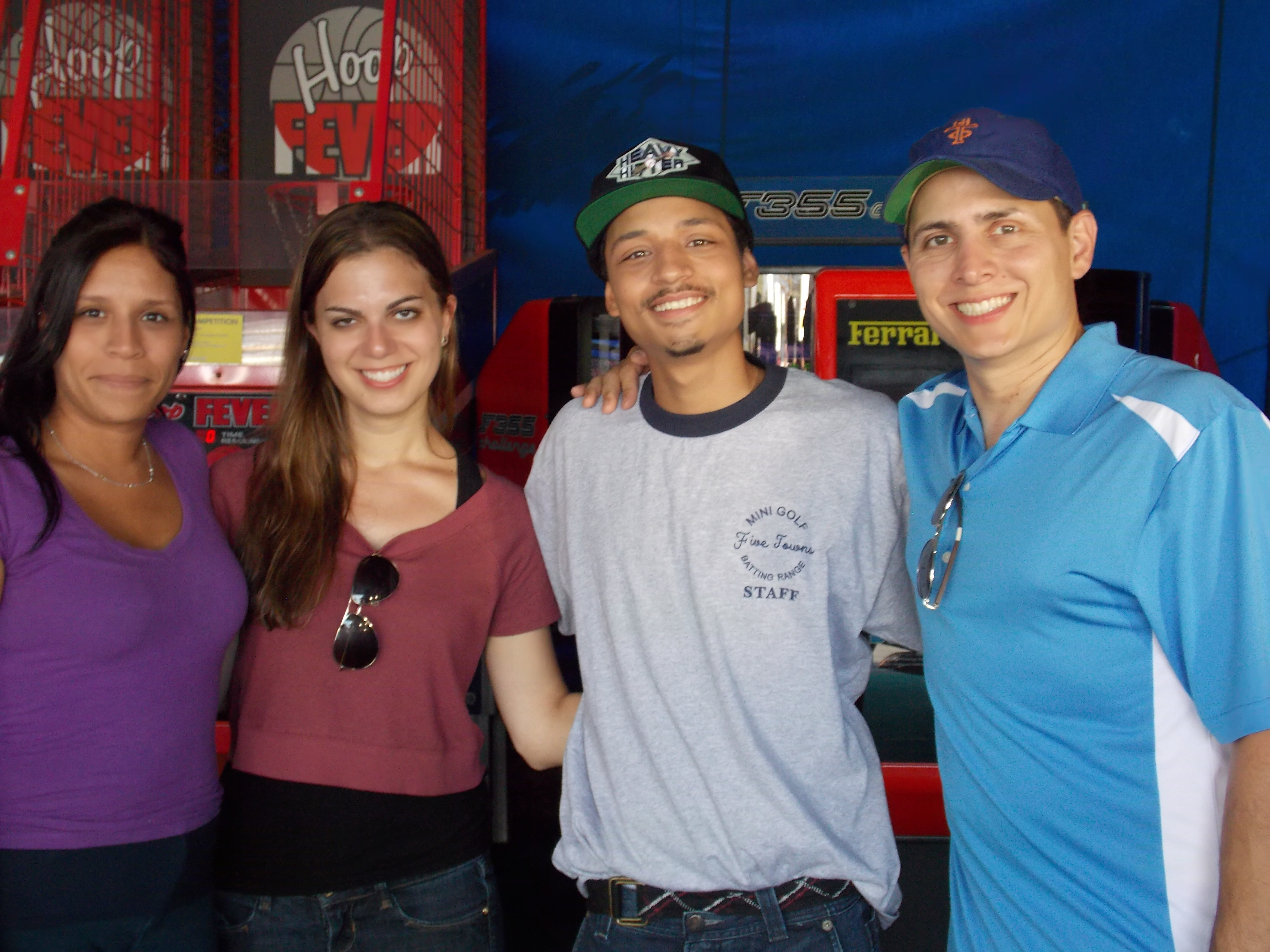Dolores Rivera, Julianna Gelinas ( Georgie ), Joshua Rivera ( Danny )& Matthew Bonifacio ( Jonathan ) on set of 