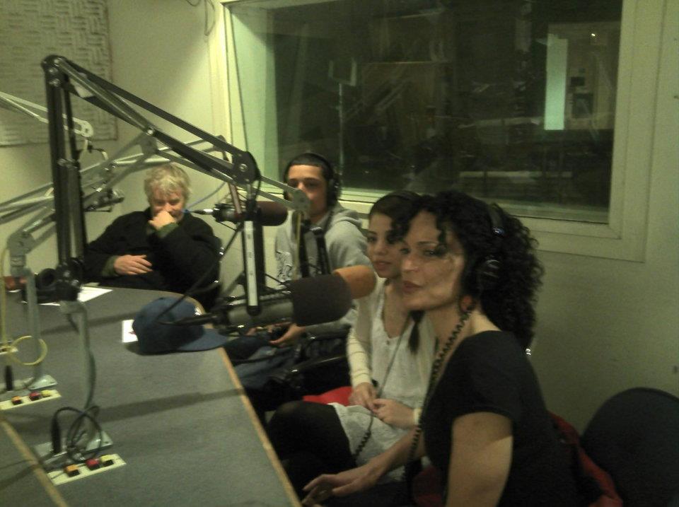 Cast of ' BABYGIRL ' Tribeca Film Festival 2012 on a radio promo.