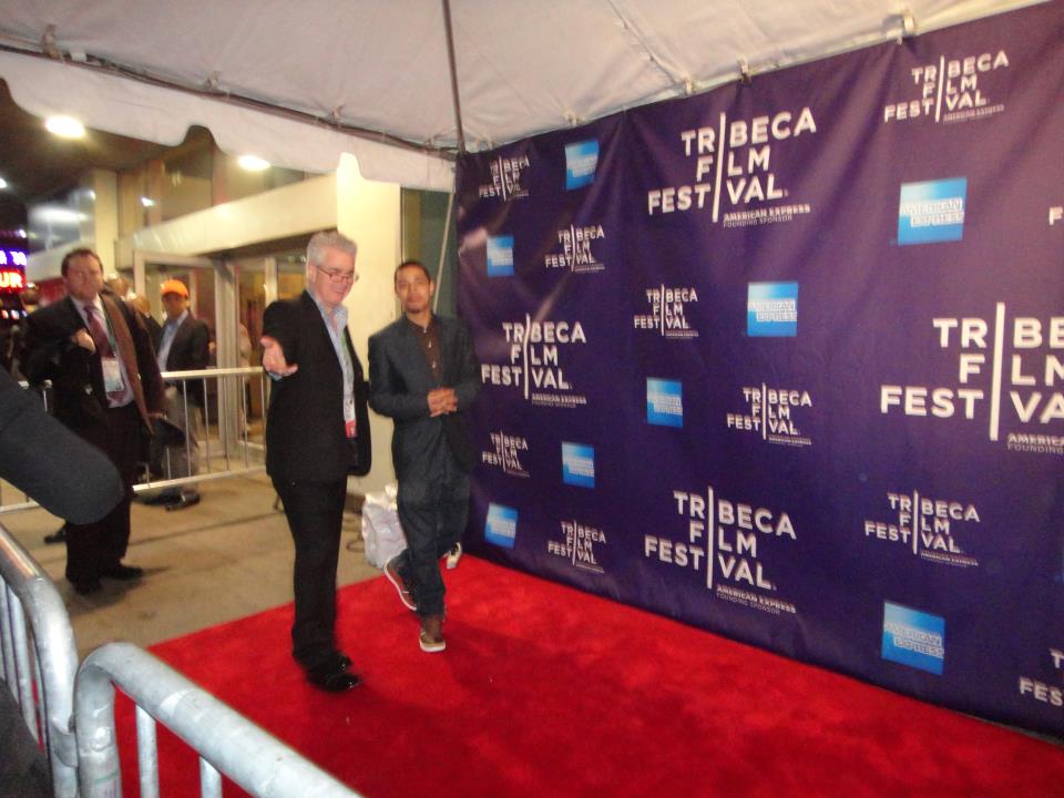 Actor Joshua Rivera on the Red Carpet at The Tribeca Film Festival 2012 for 