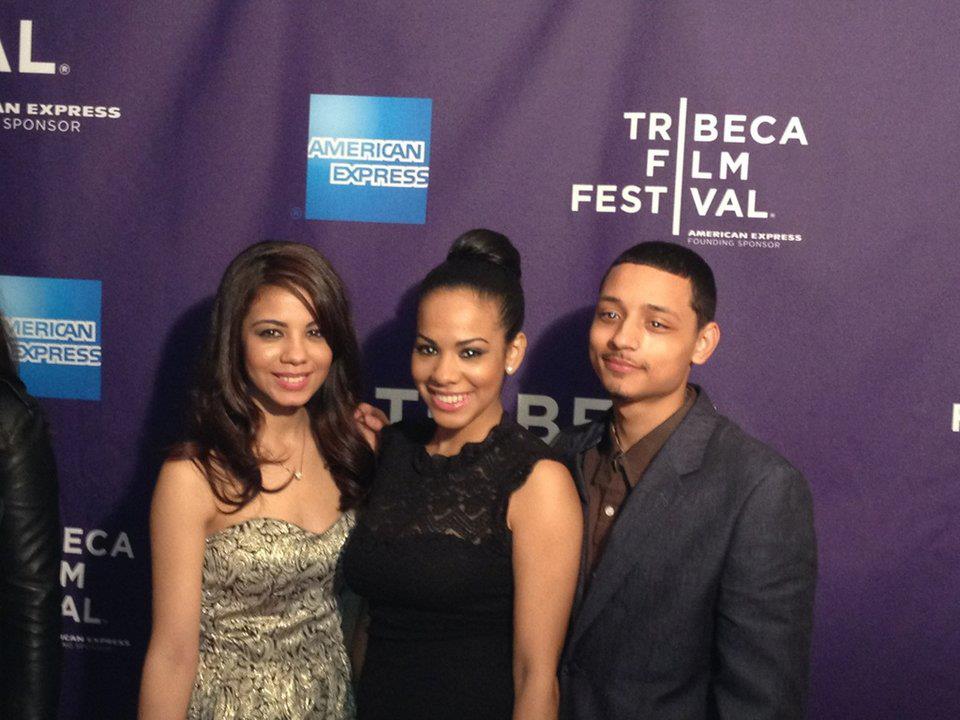 Actors Yainis Ynoa, Joshua Rivera & Glenndilys Ynoa at The Tribeca Film Festival 2012 for the film BABYGIRL by Macdara Valley