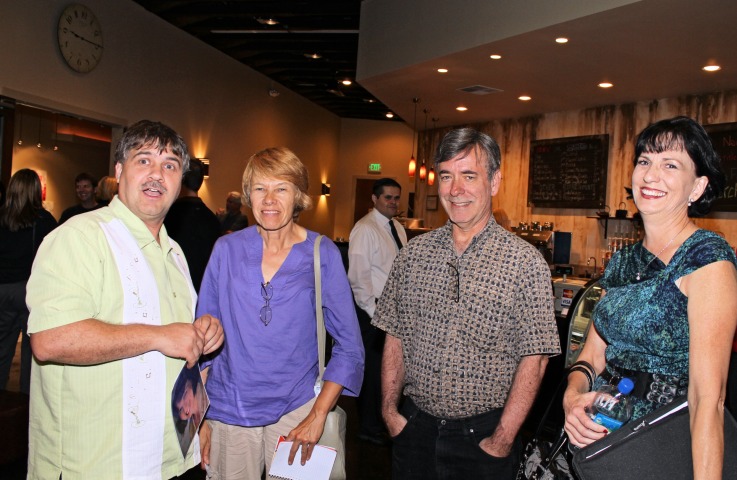 California Film Foundation meeting, Sacramento, Calif. Left to right: Gerald Martin Davenport, Amber DeAnn, Steve Dakota, Linda Henry.
