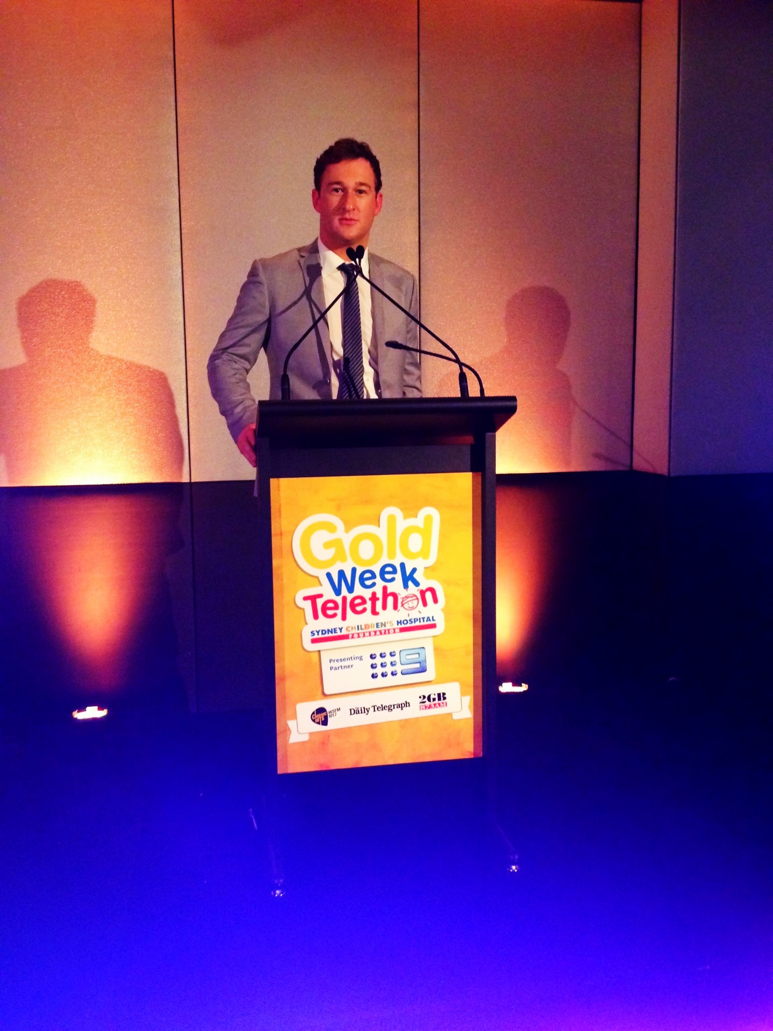 James Pratt Auctioneer at the 2012 Sydney Children's Channel Nine Gold week event.
