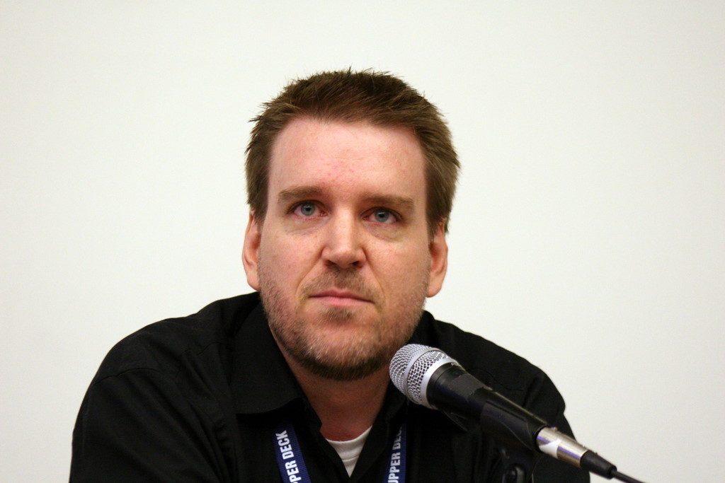Ryan Ball speaks at the State of the Animation Industry panel at Comic-Con 2008.