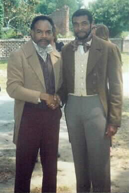 Earl On the set of QUEEN with Samuel Jackson - June 1992