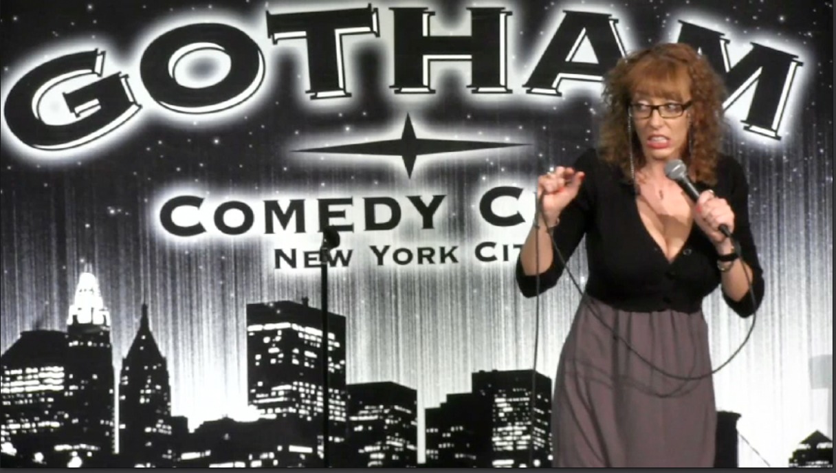 Alia Janine performing at Gotham Comedy Club.