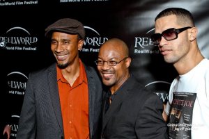 Gordon Greene, Howard Green(producing partner) & executive producer Marcel Jones at Reel World International Film Festival/Toronto Canada