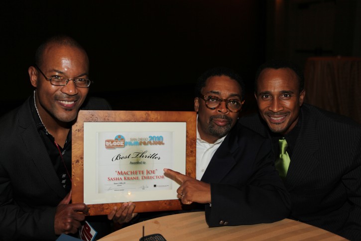 Howard Green, Spike Lee and Gordon Greene San Diego Black Film Festival