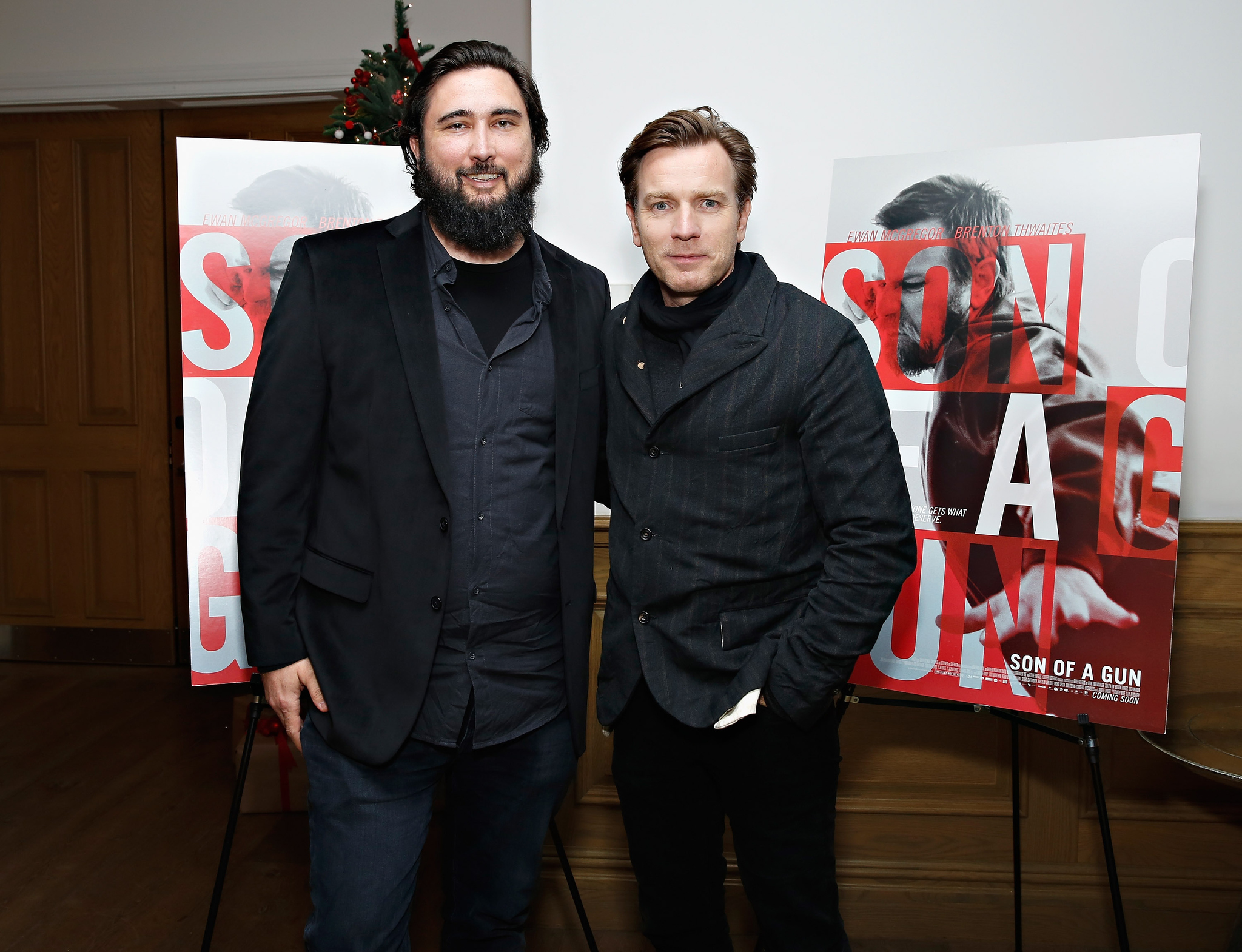 Ewan McGregor and Julius Avery at event of Son of a Gun (2014)