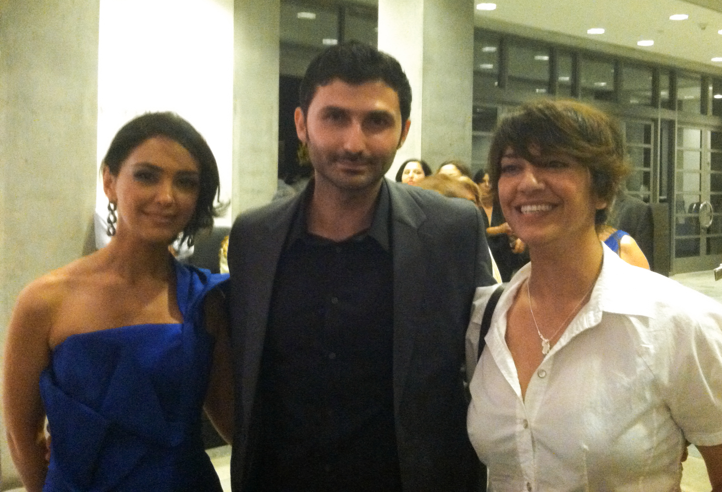 Nazo Bravo, Nazanin Boniadi, and Ana Lily Amirpour at Noor Film Festival