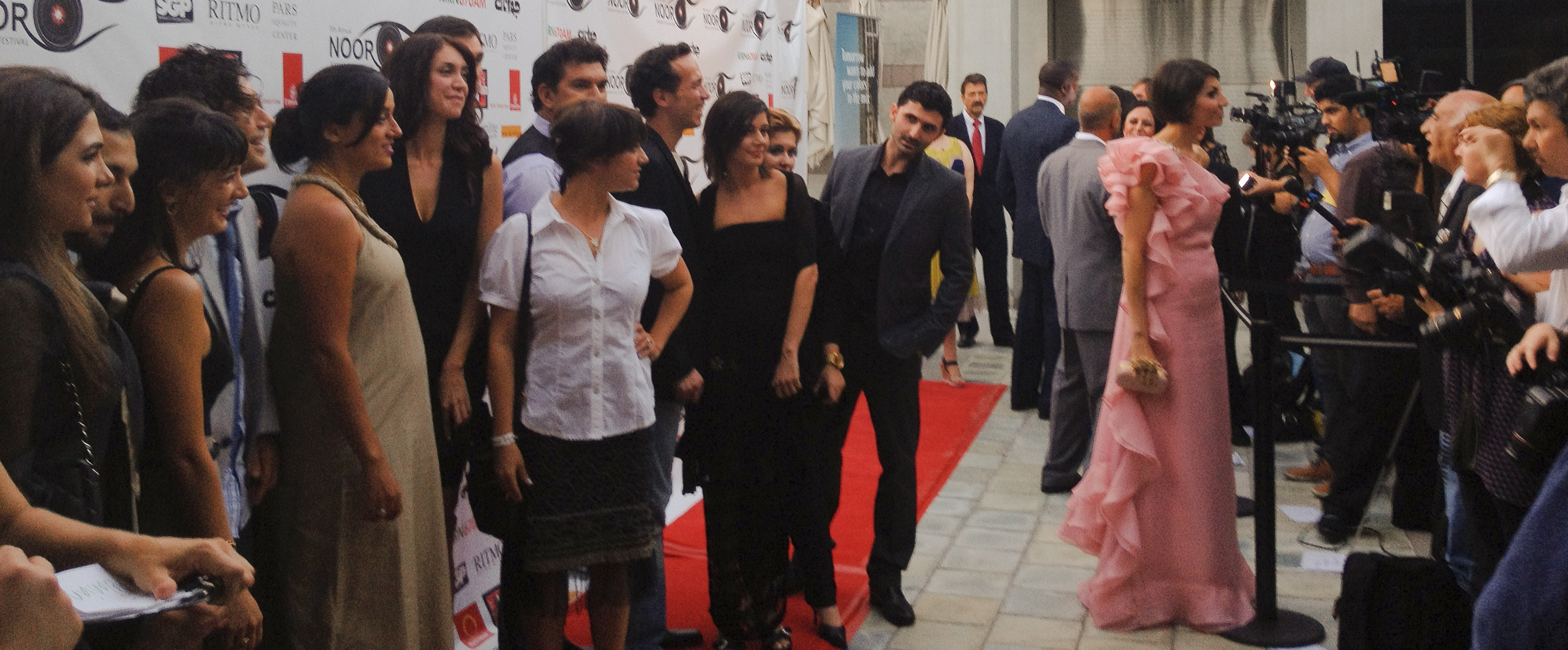 Nazo Bravo at Noor Film Festival red carpet event
