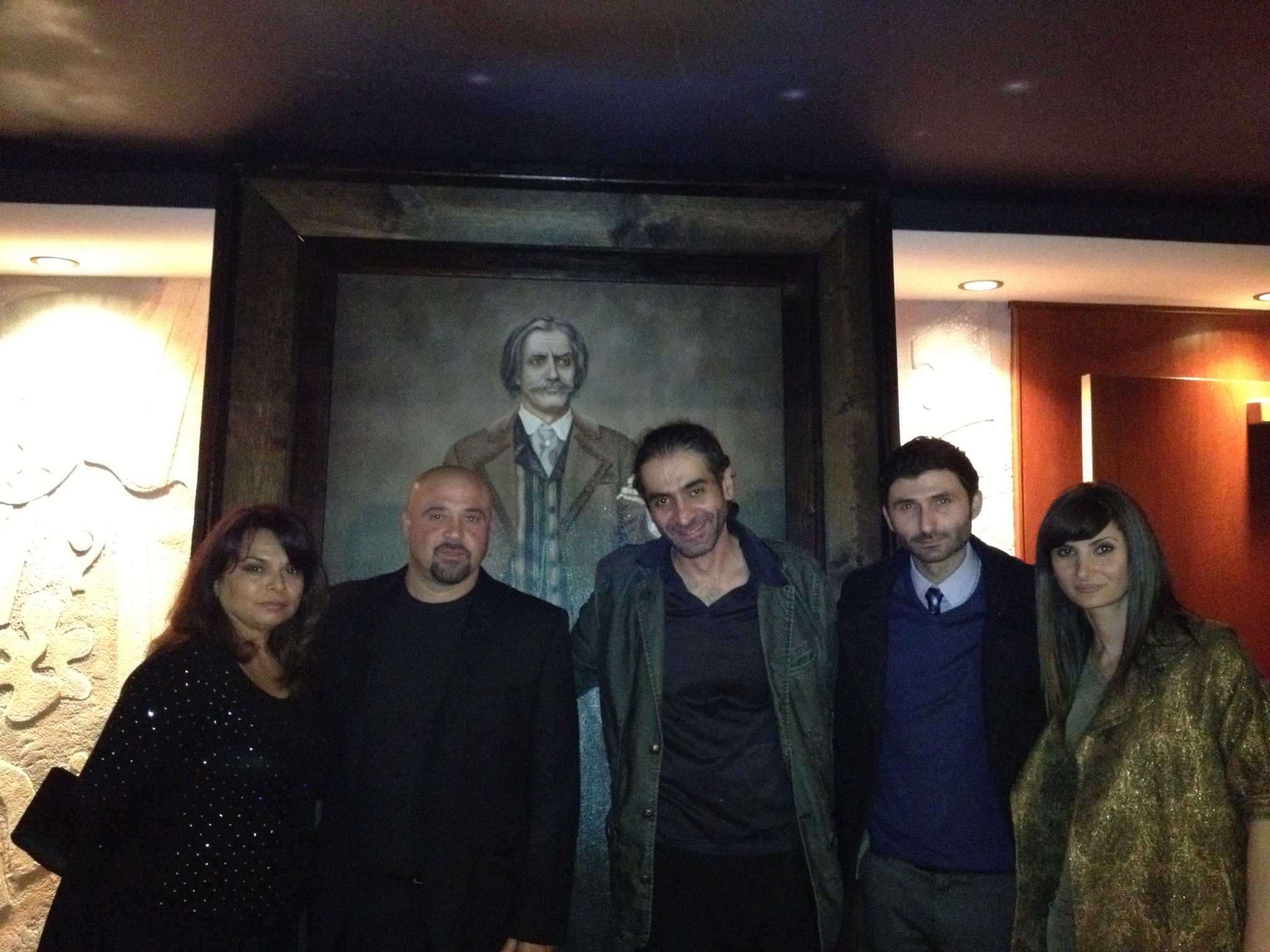 With Zohrab Bek-Gasparents, Jasmine Karapetyan, and Jack and Jackie Cholakian at the premiere of Under 44 Degrees