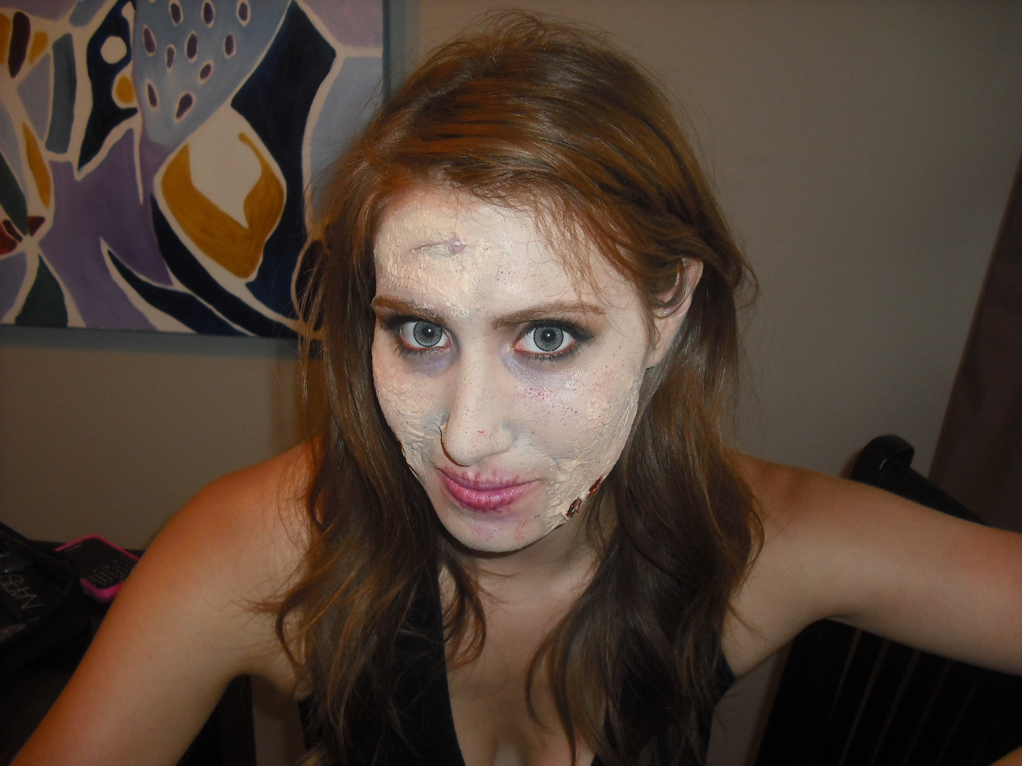 Samara Stern's makeup trial for 'Undead Redhead'