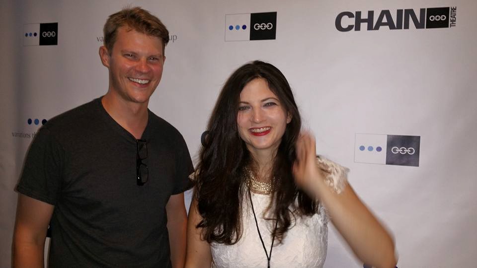 Stacy Ayn Price with actor Deven Anderson at the Chain Film Festival (NYC)