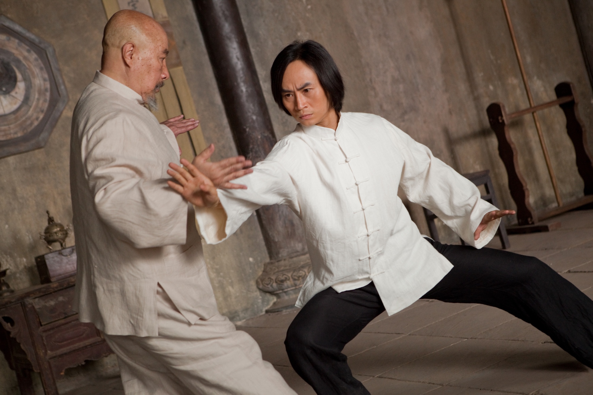 Still of Tiger Hu Chen and Hai Yu in Man of Tai Chi (2013)