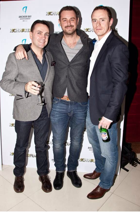 Rod Smith with Danny Dyer and Director Stephen Reynolds at the UK premiere of Vendetta