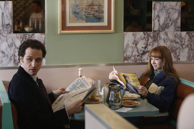 Still of Matthew Rhys and Holly Taylor in The Americans