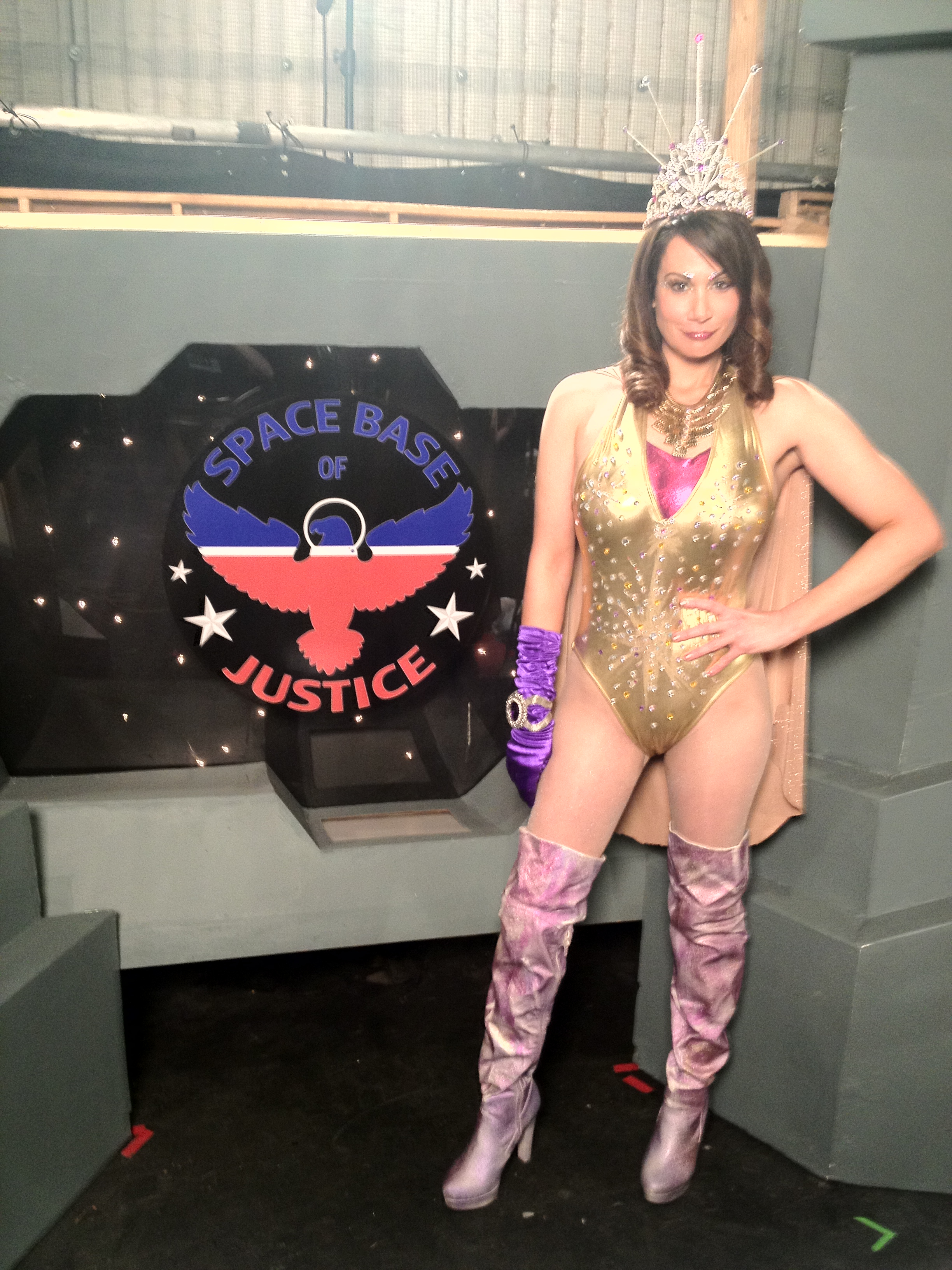 As Lady Spectacular for Stan Lee's World of Heroes show 