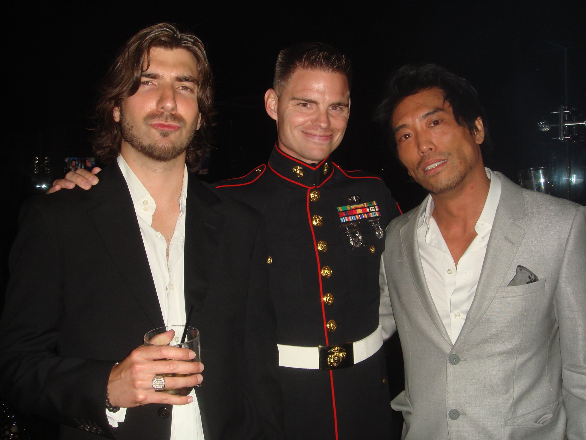With Peter Shinkoda and Brandon Stacy at the 'Falling Skies' season 1 premiere after party.