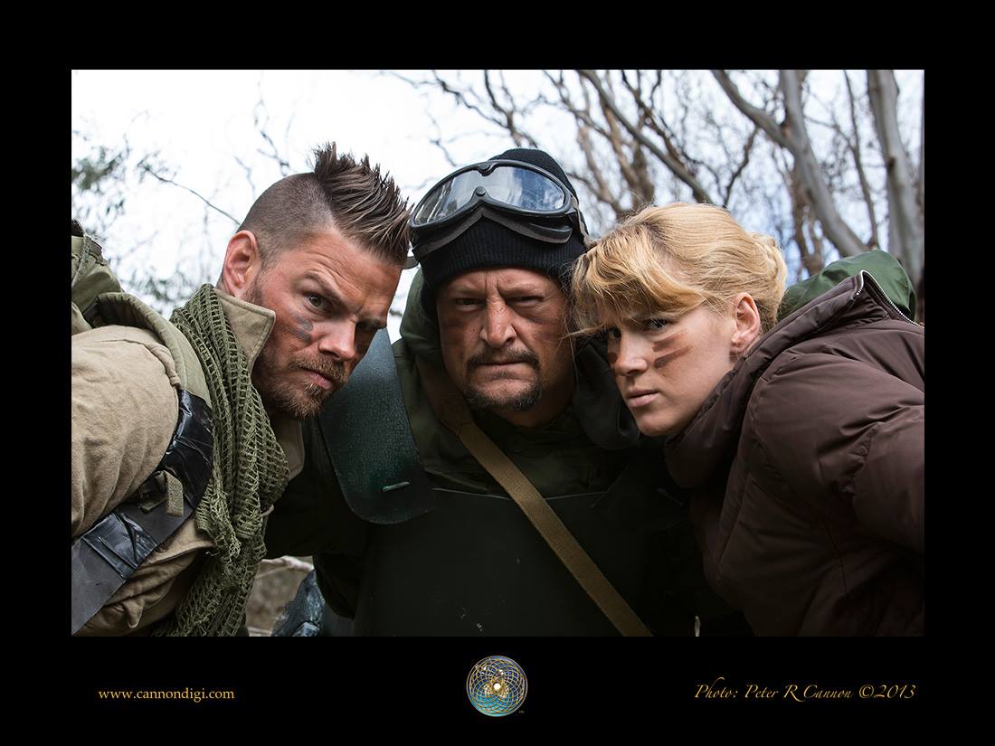 Paul J. Porter, Chris Ranney, and Hayley Derryberry on location in Australia.