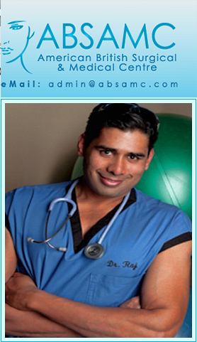 Dr. Raj ABSAMC in Dubai. American British Surgical Medical Centre