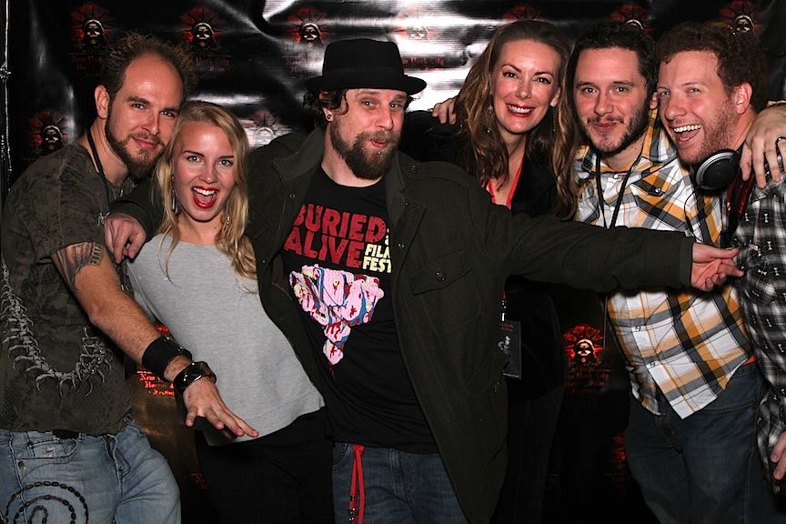 Chris Rowan, Kristi Ray, Joe Stauffer, Barbara Weetman and crew at NYC Horror Film Fest 2013