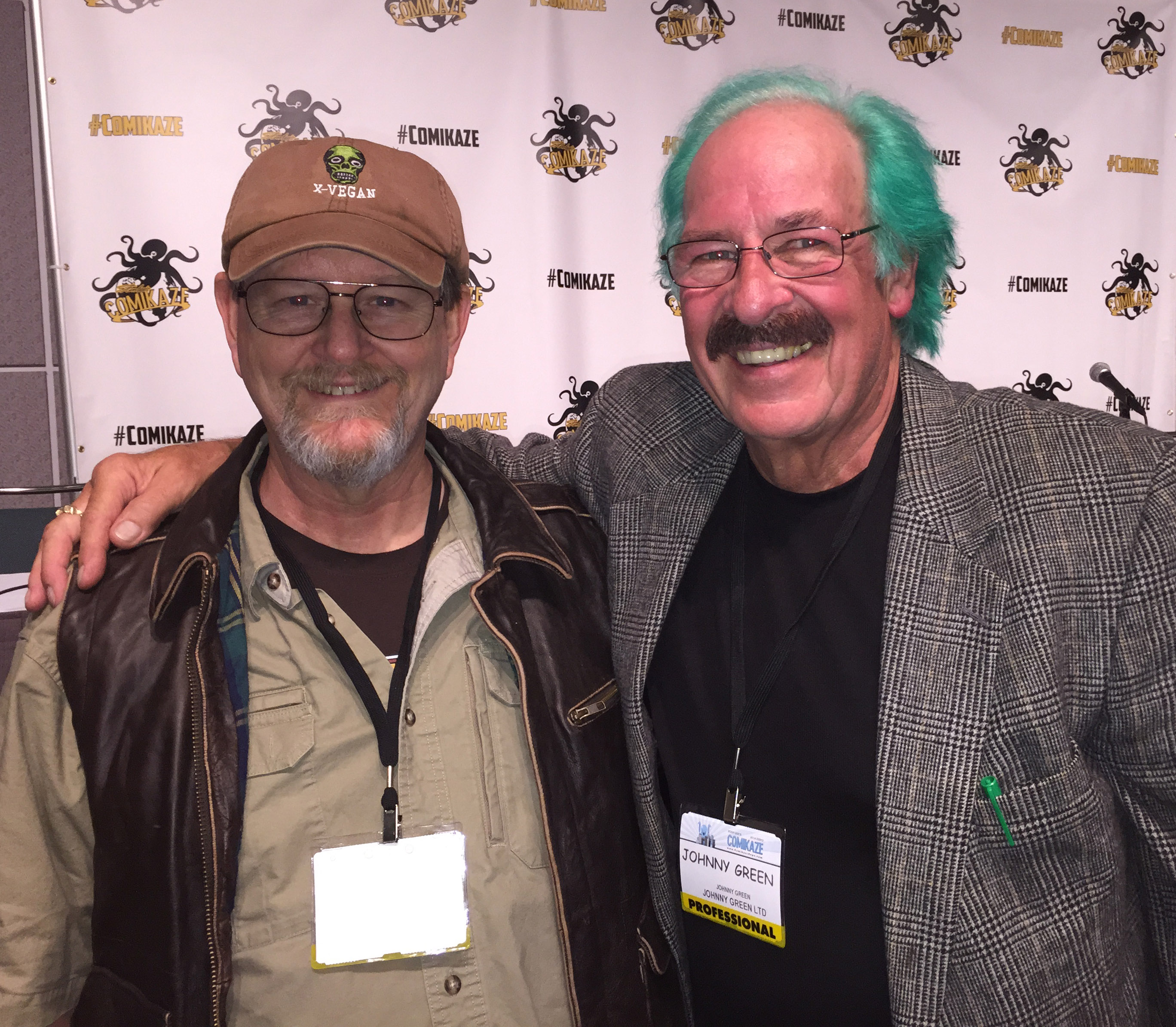 I'm pictured with Johnny Green at the 2014 Stan Lee Comikaze Convention