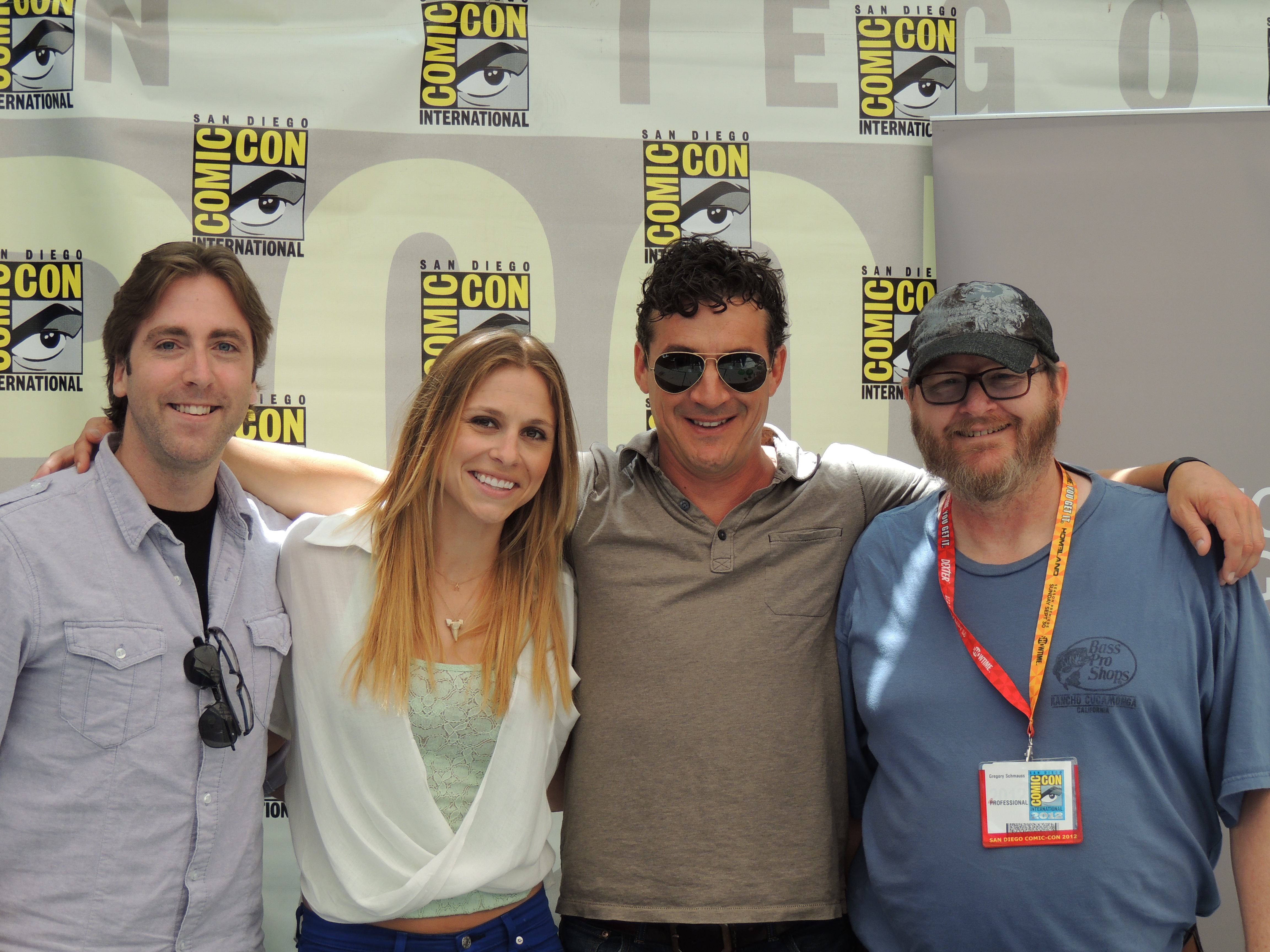 Gregory Schmauss at 2012 Comic-Con with cast from National Geographic's 