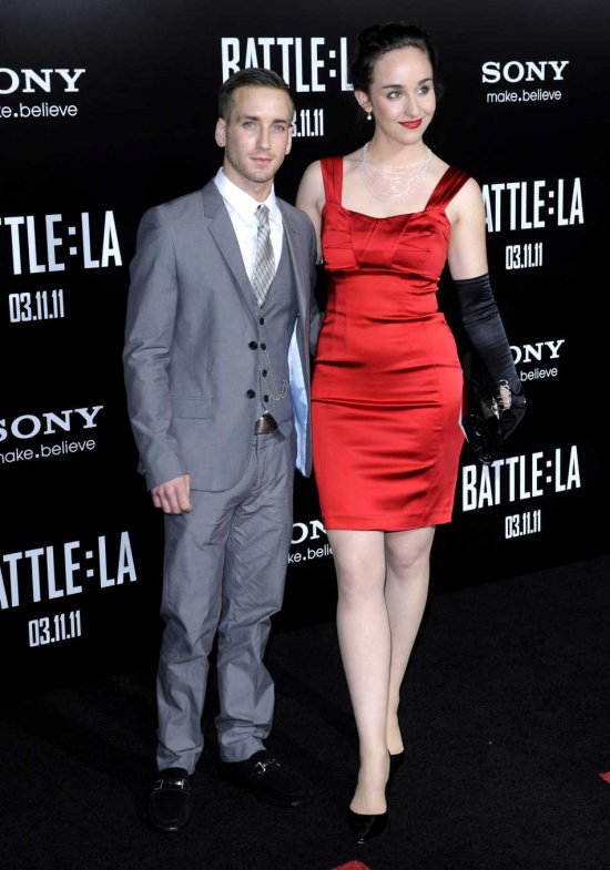 Battle: Los Angeles Premiere, Will Rothhaar & Ava Bogle