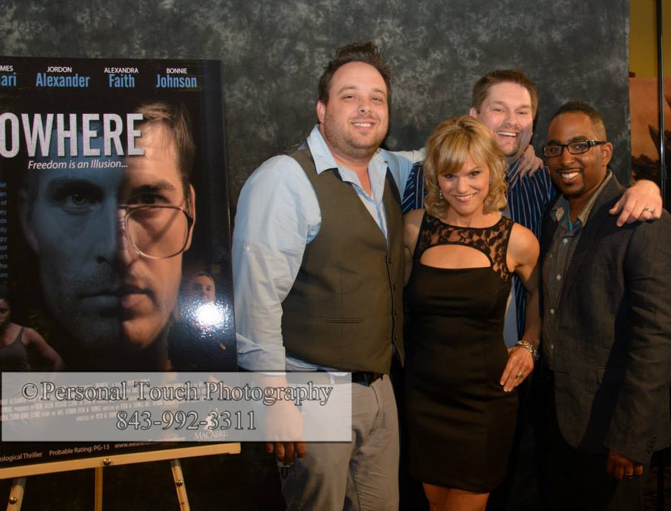 NoWhere Premiere with the producers, director, writer.