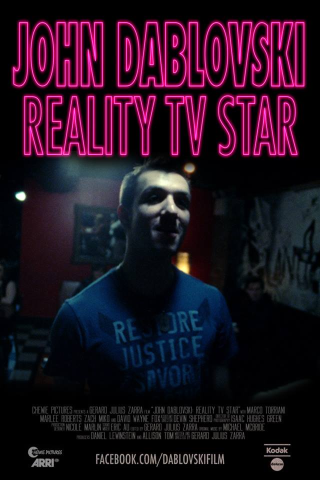 Official Movie Poster for John Dablovski : Reality T.V Star