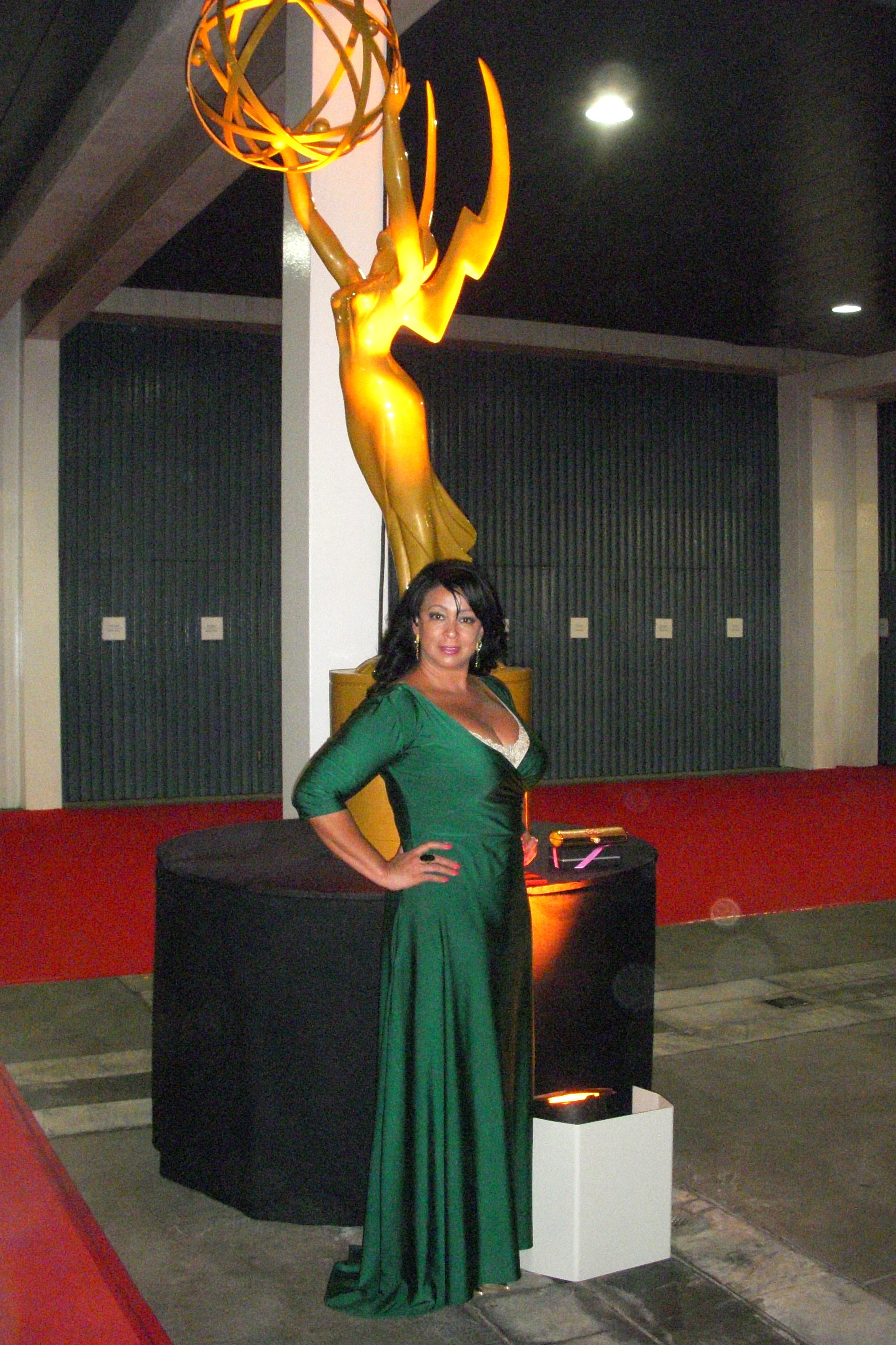 Isabella Wall at the Emmys 2008 in Jorge Diep
