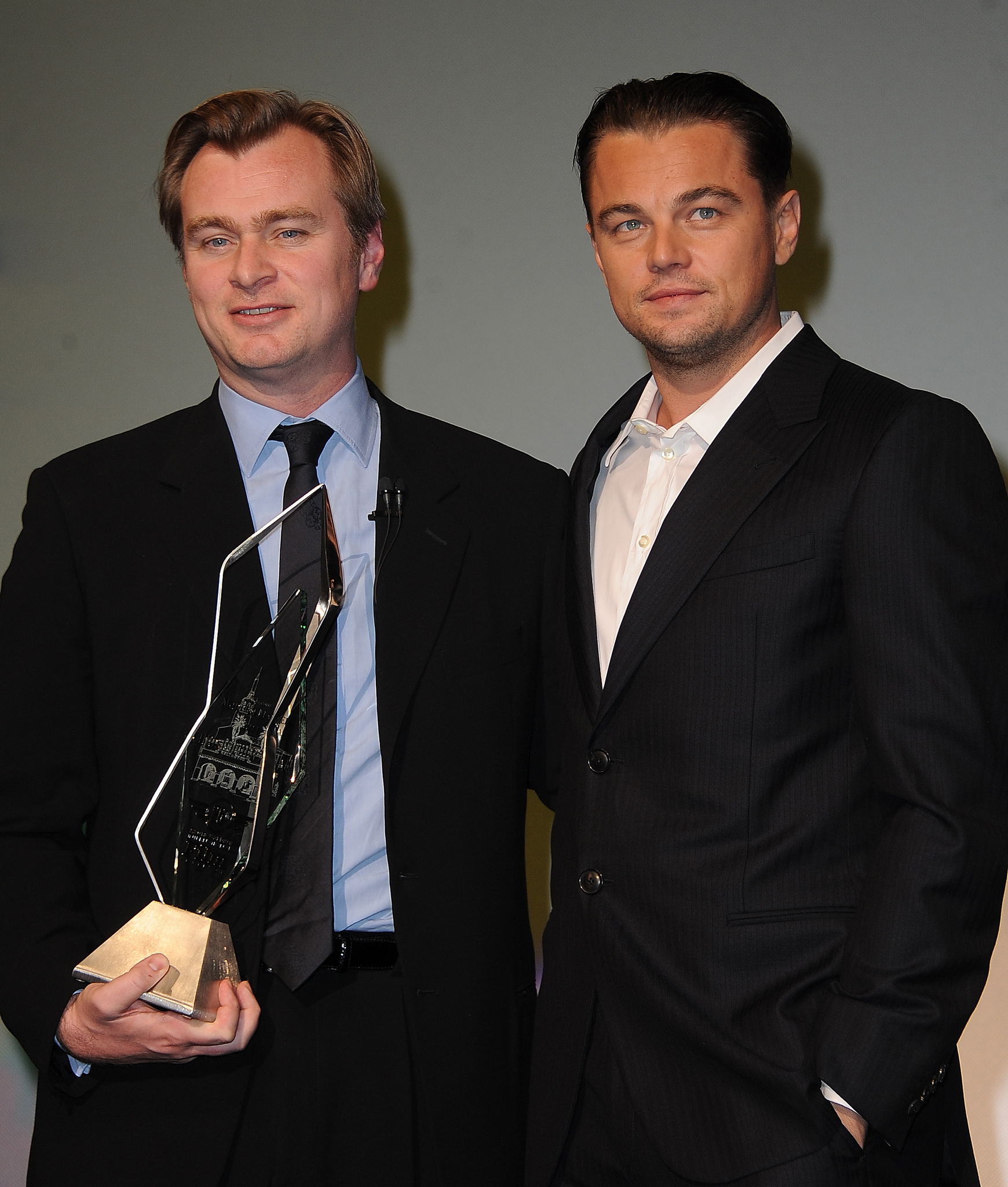 Leonardo DiCaprio and Christopher Nolan