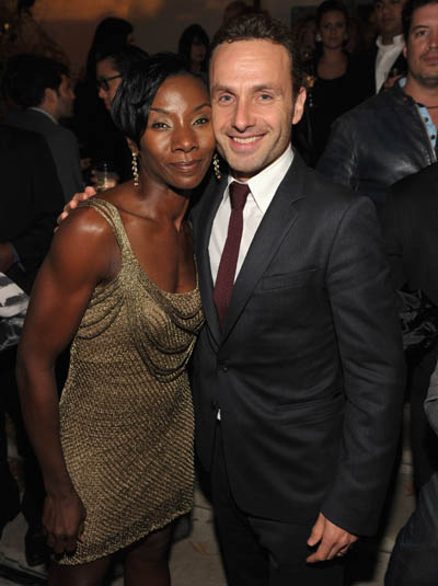 The Walking Dead Premiere, Jeryl Prescott Sales and Andrew Lincoln