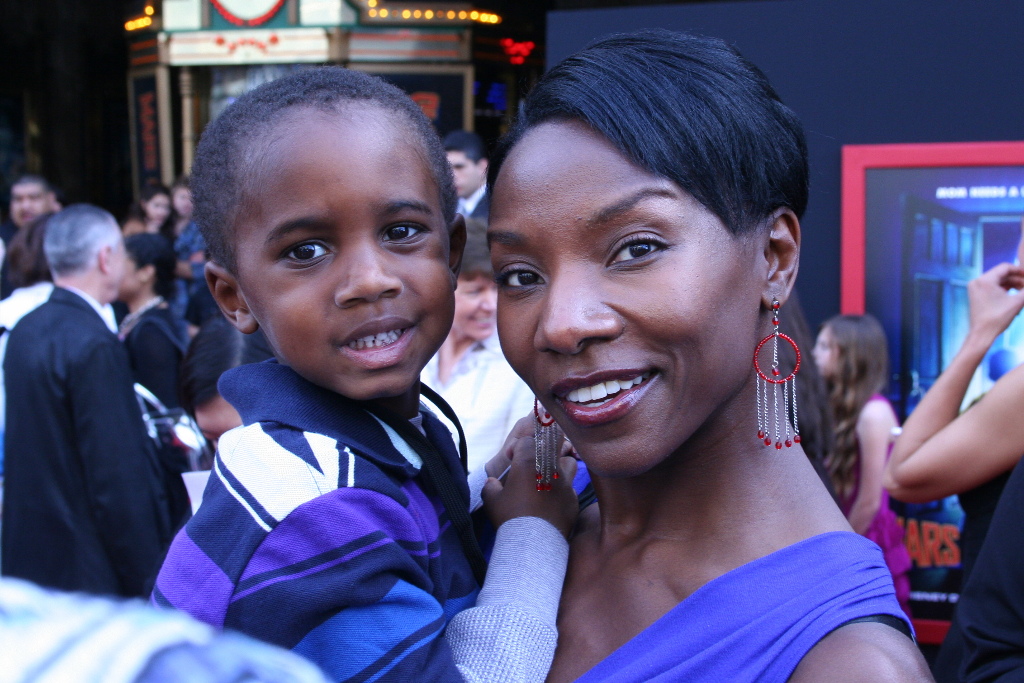 Jeryl Prescott Sales attends Disney's world premiere of Mars Needs Moms with her sons, Jordan (pictured) and Coleman Sales, March 6th, 2011 at the El Capitan Theatre in Hollywood