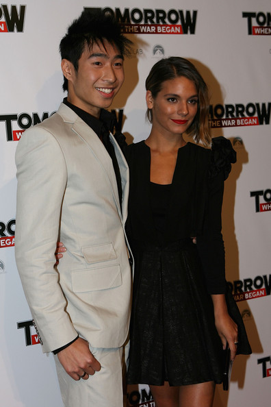 Chris Pang and Caitlin Stasey at the Tomorrow When The War Began premiere (Melbourne 2010)