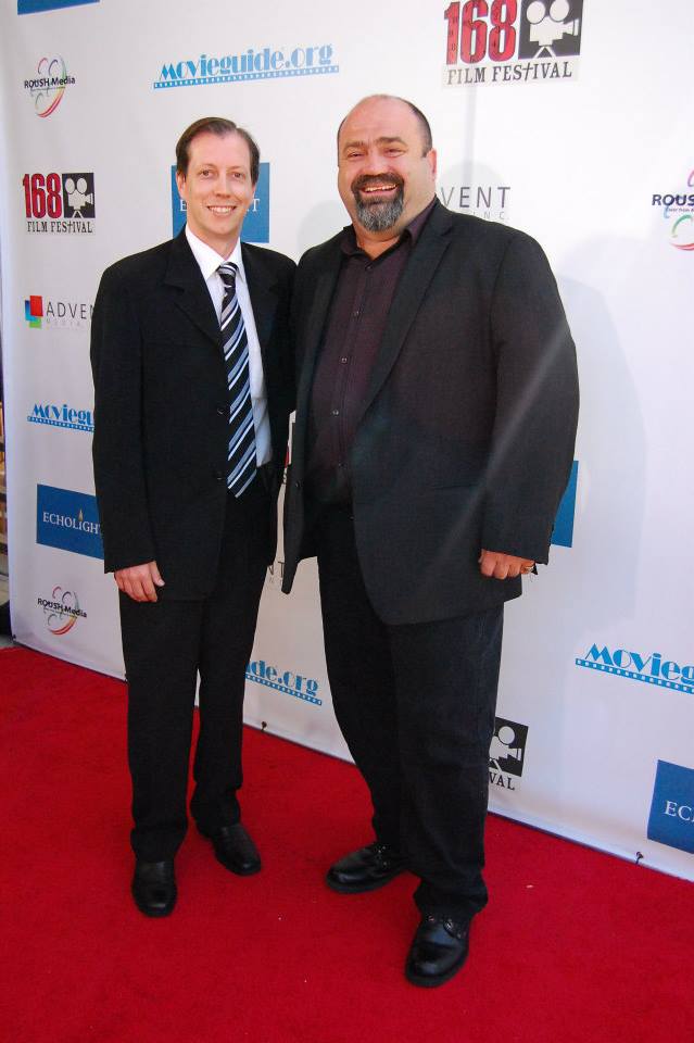 Aaron Kamp & Jack Jovcic on the red carpet at the 2013 168 Film Festival & Awards