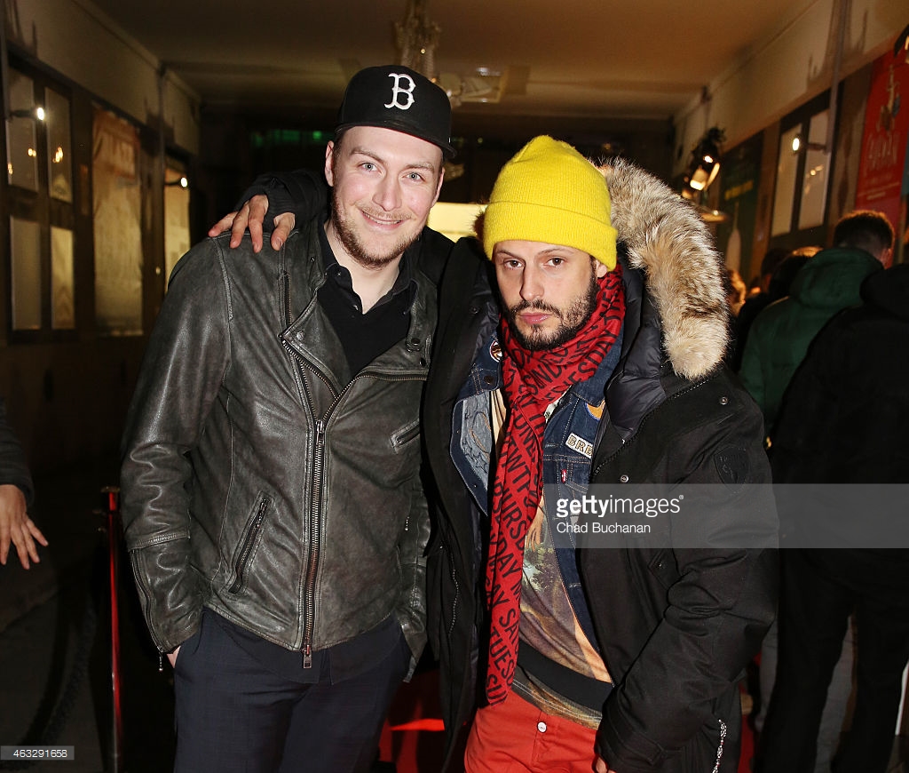 Martin Stange and Manuel Cortez attend the 99Fire Film Awards during the 65th Berlinale International Film Festival at Admiralspalast on February 12, 2015 in Berlin, Germany.
