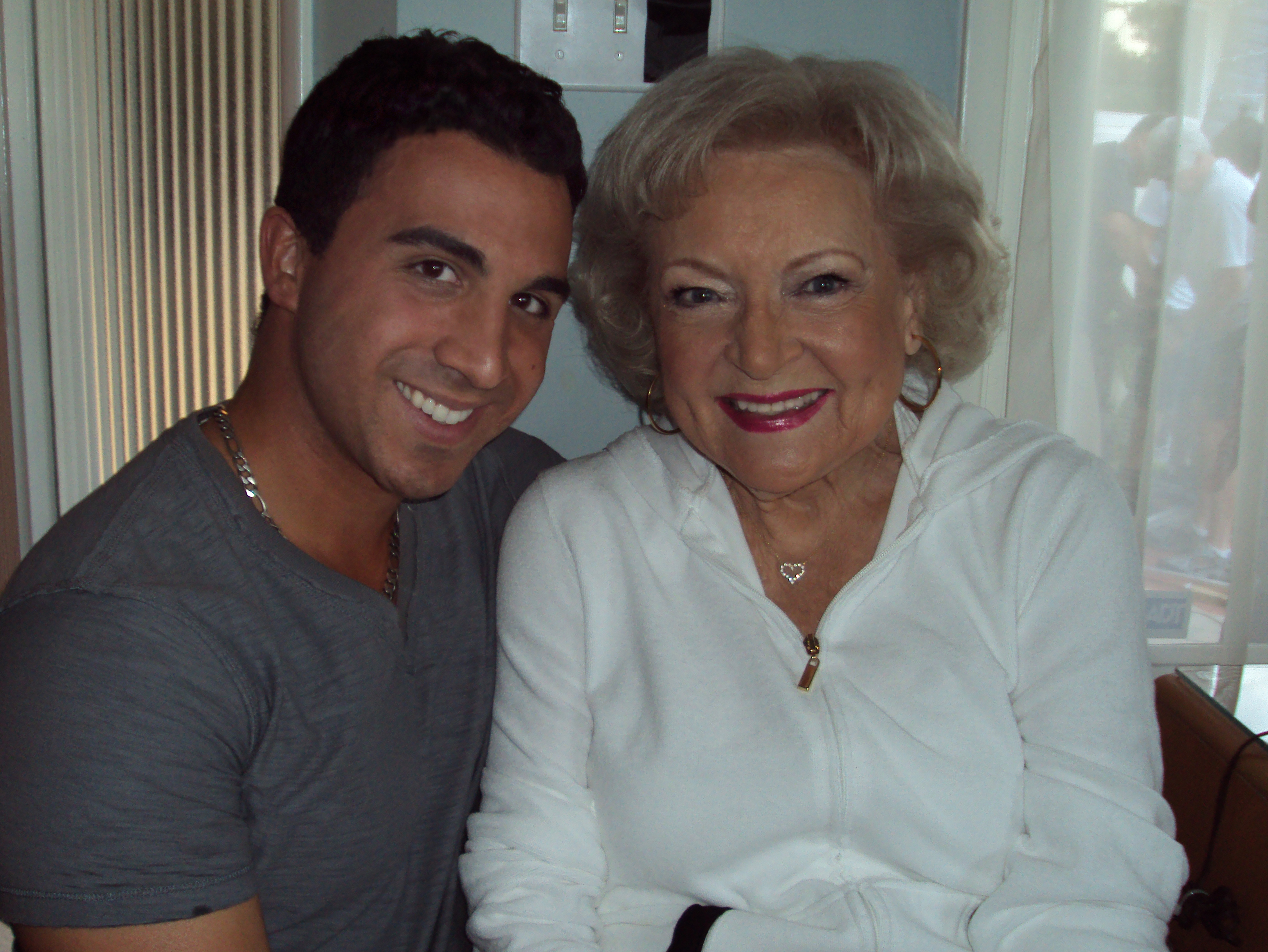 Rich Rotella & Betty White (on location in Los Angeles, CA)