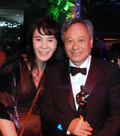 With Ang Lee at Oscar party