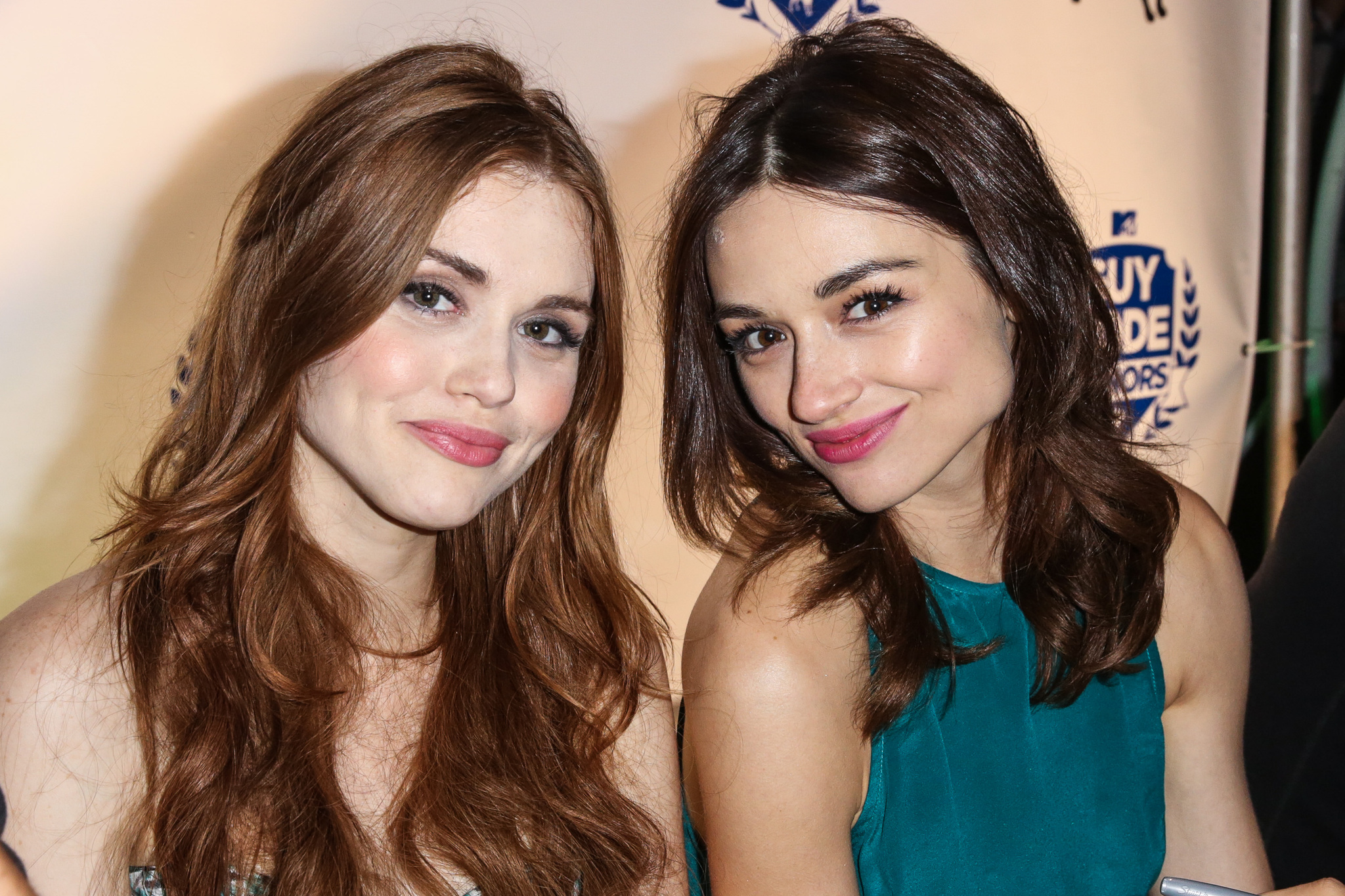 Holland Roden and Crystal Reed