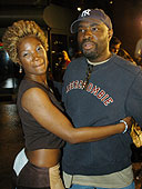 Yolonda Ross and Antwone Fisher at The Good Thief Premiere