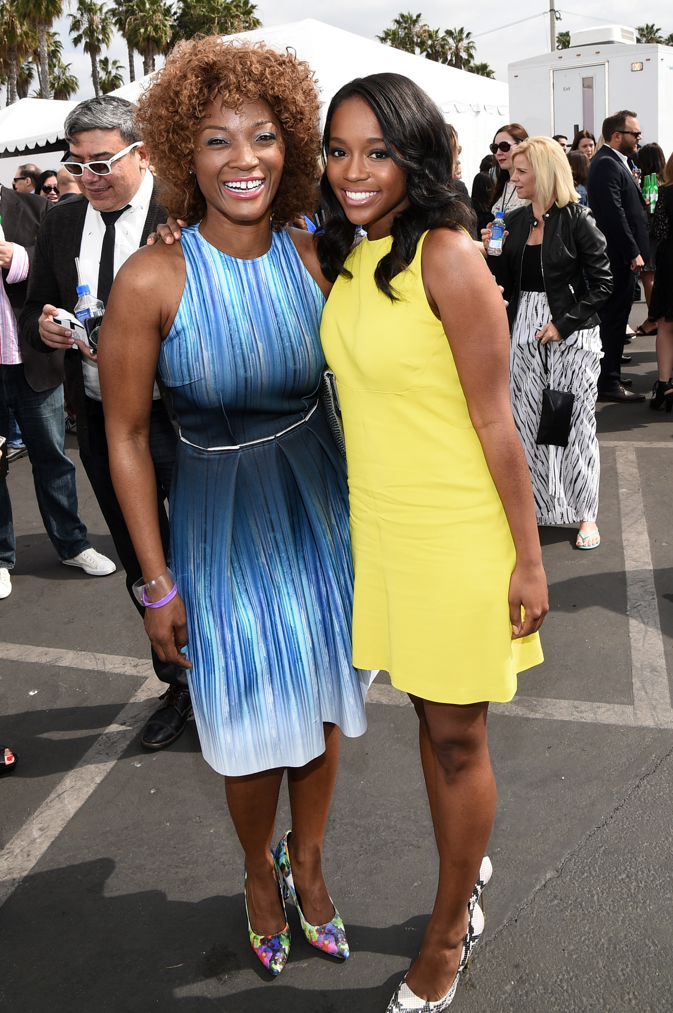 Yolonda Ross and Aja Naomi King at event of 30th Annual Film Independent Spirit Awards (2015)