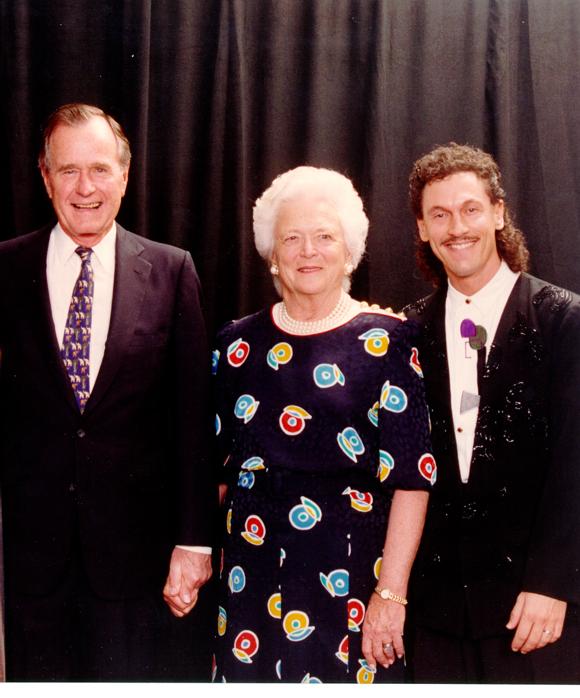 Composer Tad Sisler with President and Mrs. George H.W. Bush