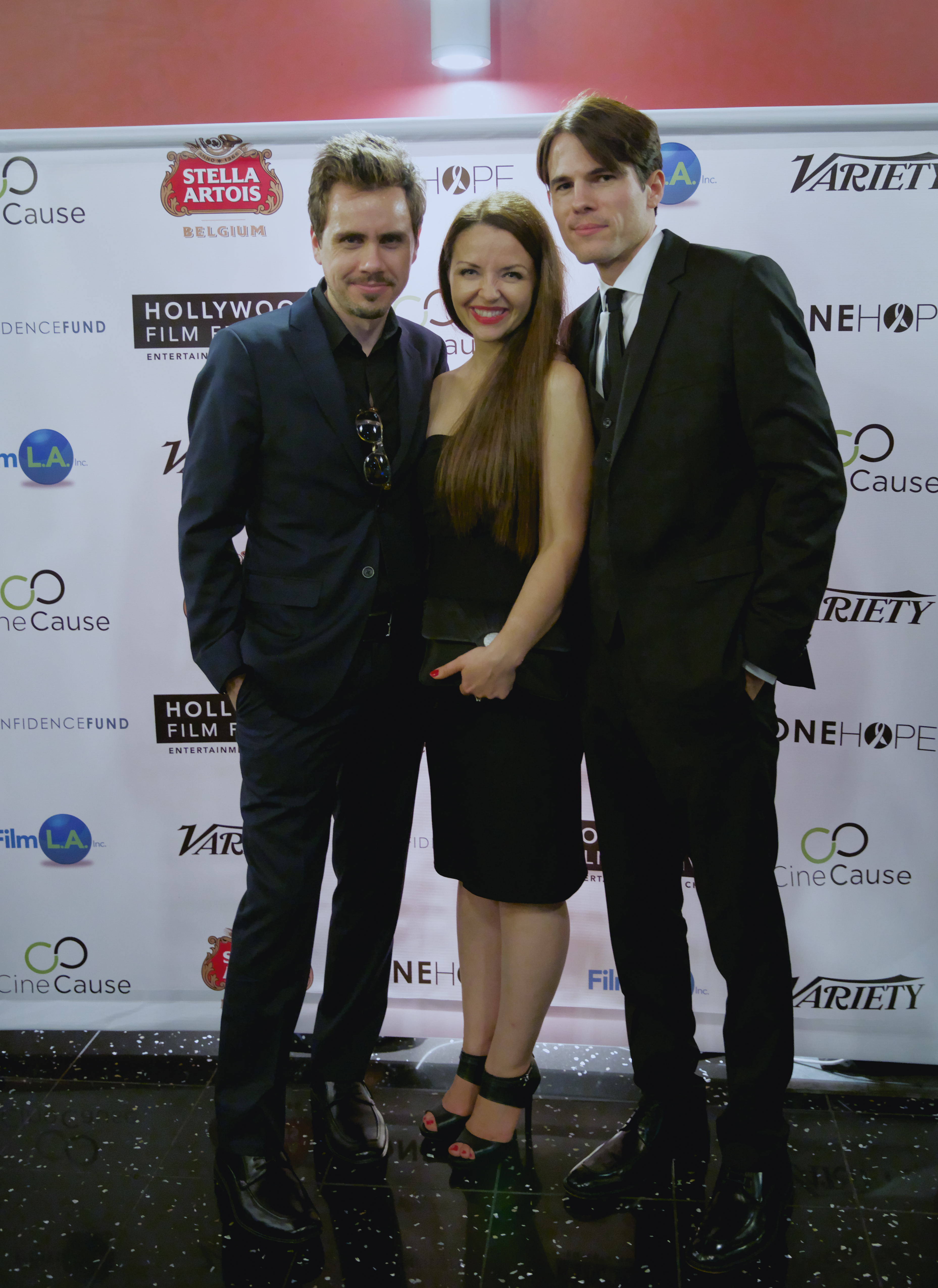 'The Toy Soldiers' at The Hollywood Film Festival - Arclight Theater - October 2014. With Monika Carlson and Chandler Rylko.