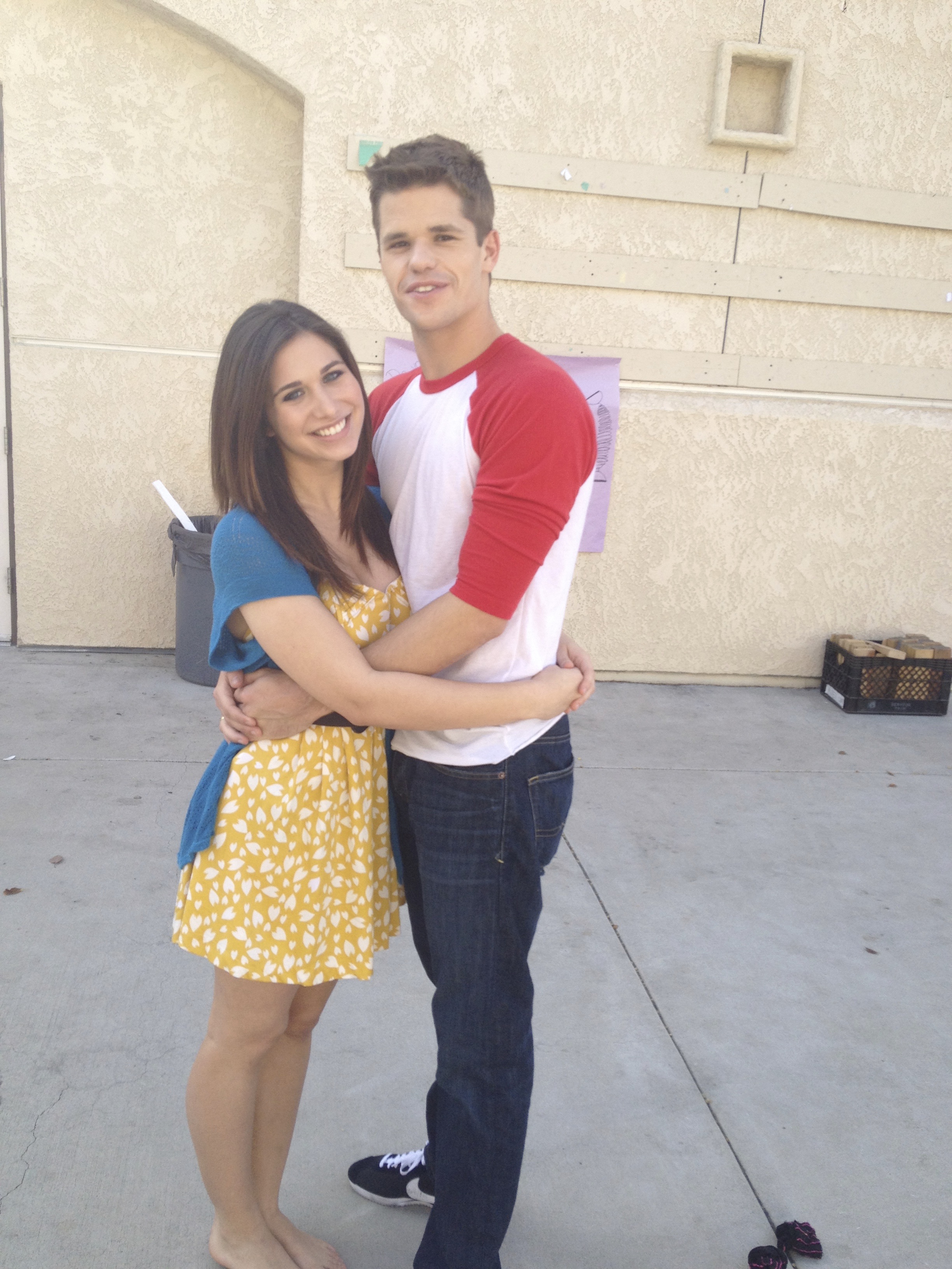 On the set of G.I.A. with Co-Star Max Carver (Desperate Housewives, The Leftovers)