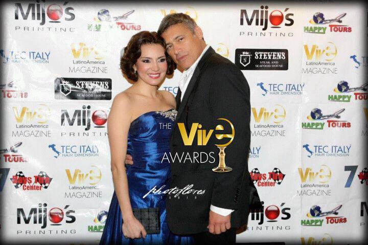 Actors Steven Bauer and Maria Casas at The Vive Awards 2013.