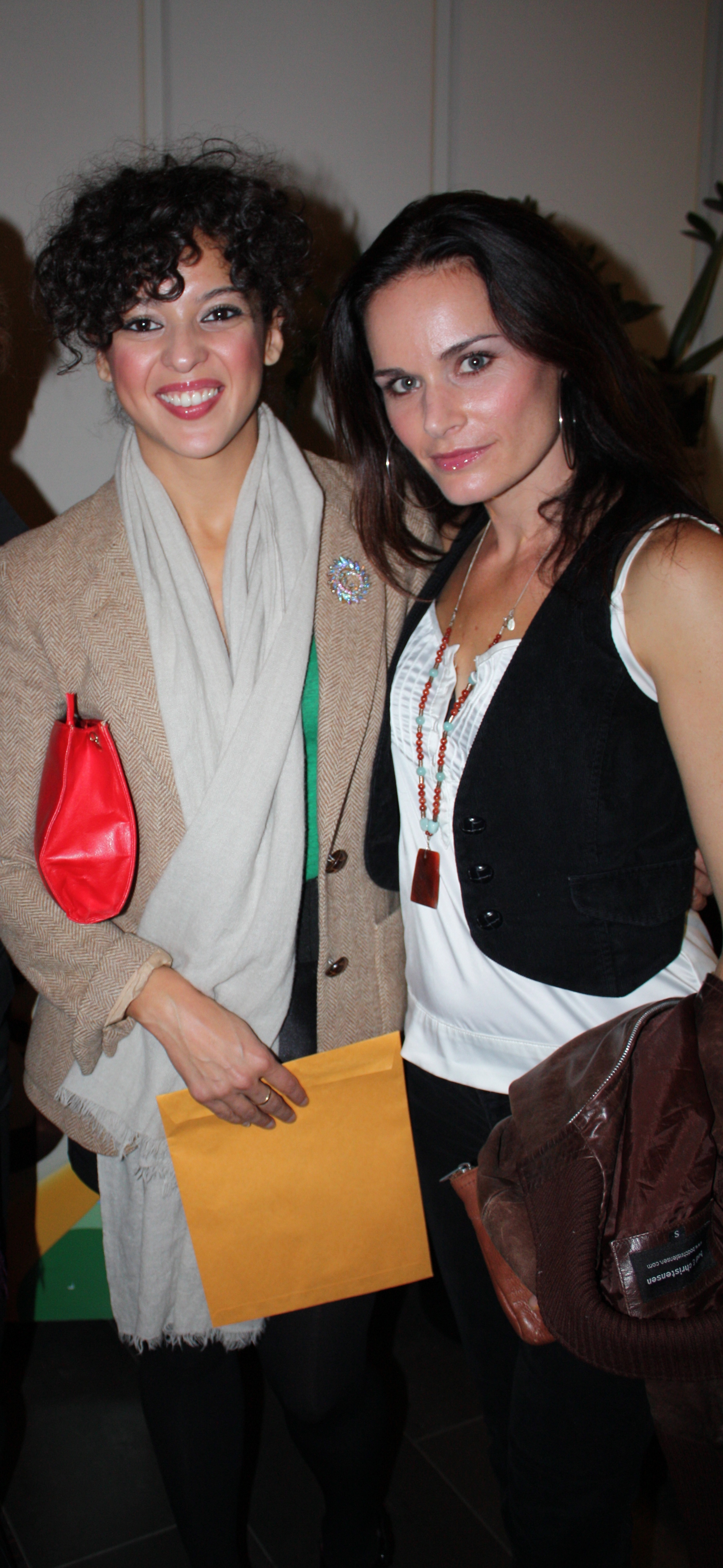 With co-writer Monica Mustelier (who walked away with Best Actress) at the Vancouver Short Film Festival, 2009.