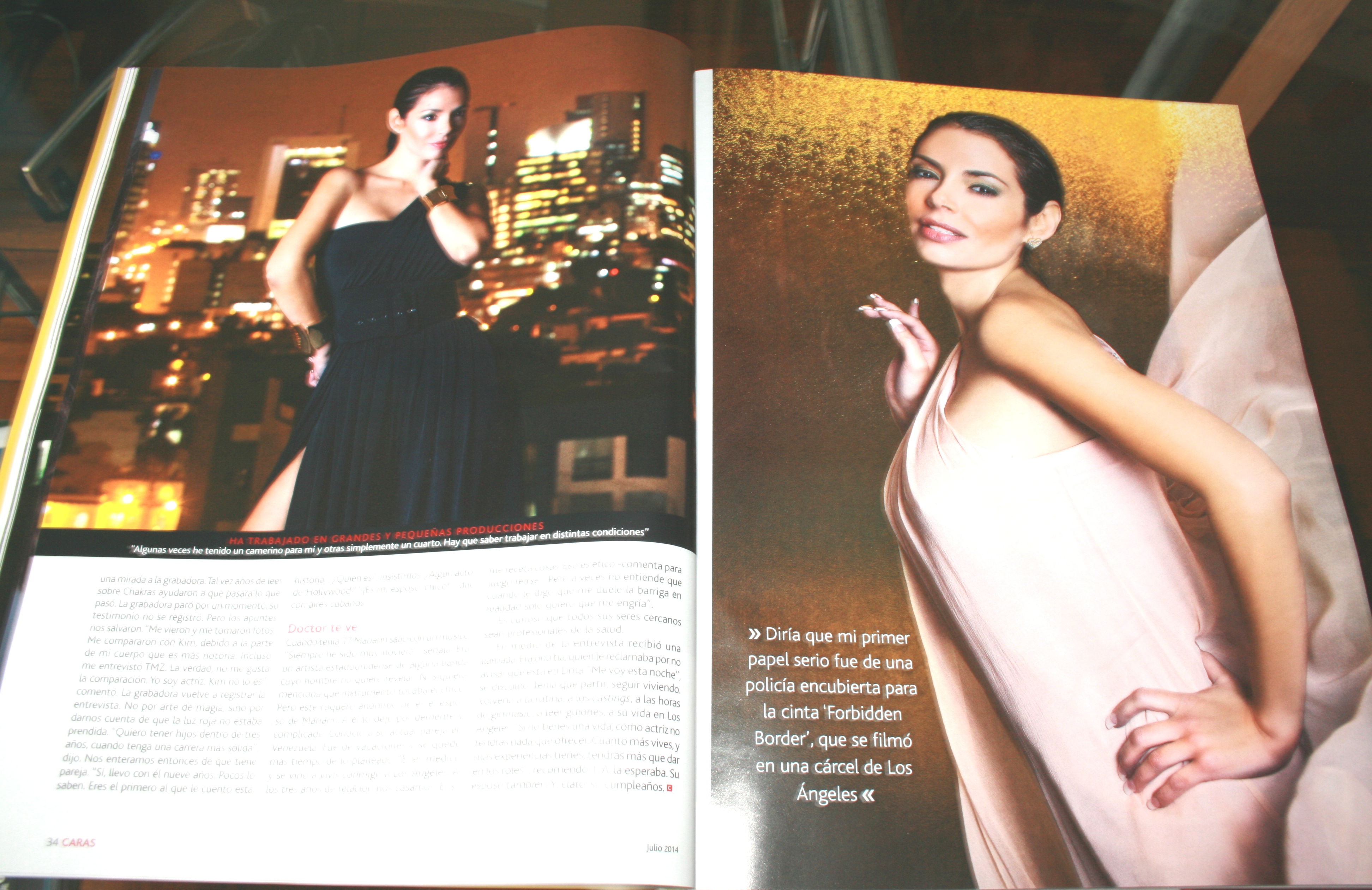 Mariann Gavelo in CARAS magazine